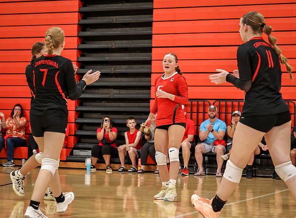 Centennial vs Mounds View Girls B Volleyball 12