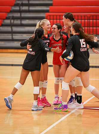 Centennial vs Osseo Girls Varsity Volleyball 77