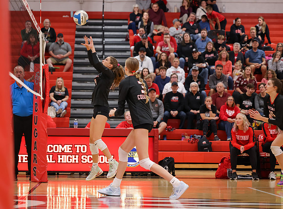 Centennial vs Hopkins Girls Varsity Volleyball 65