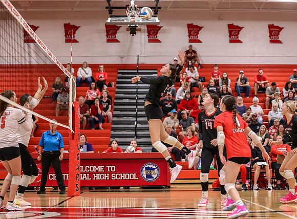 Centennial vs Coon Rapids Girls Varsity Volleyball 48