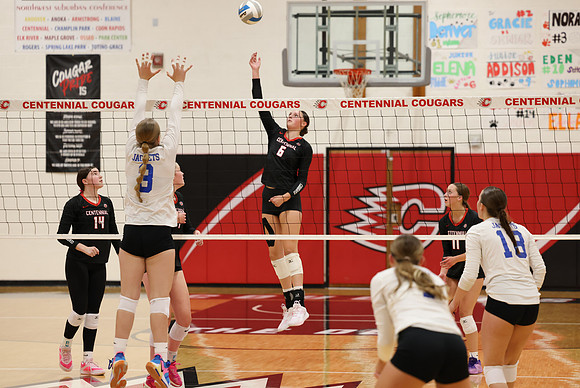 Centennial vs Cambridge-Isanti Girls Varsity Volleyball 86