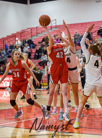 Centennial vs Andover Girls Varsity Basketball 047