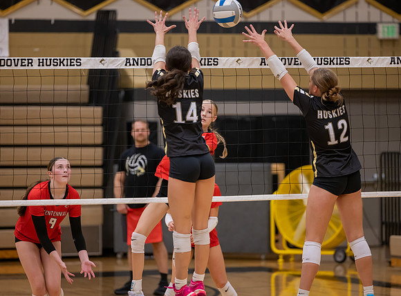 Centennial vs Andover Girls Varsity Volleyball 127