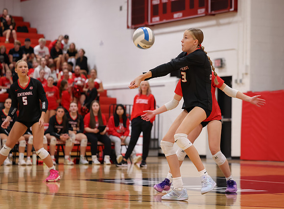 Centennial vs Hopkins Girls Varsity Volleyball 41