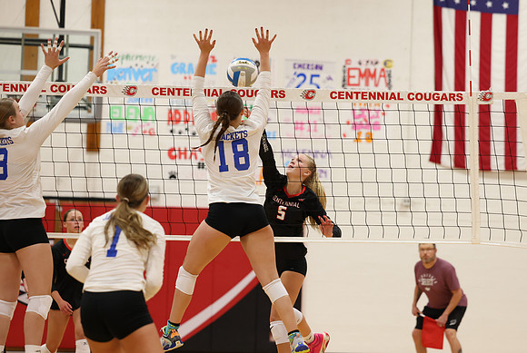 Centennial vs Cambridge-Isanti Girls Varsity Volleyball 85