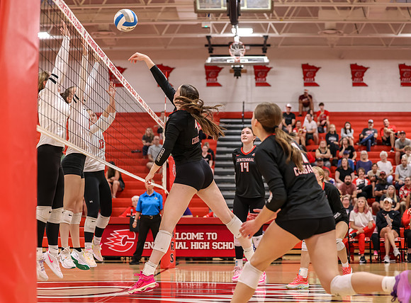 Centennial vs Coon Rapids Girls Varsity Volleyball 56