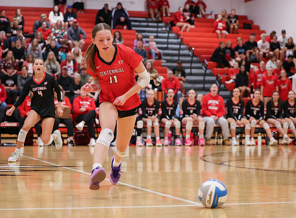 Centennial vs Hopkins Girls Varsity Volleyball 43