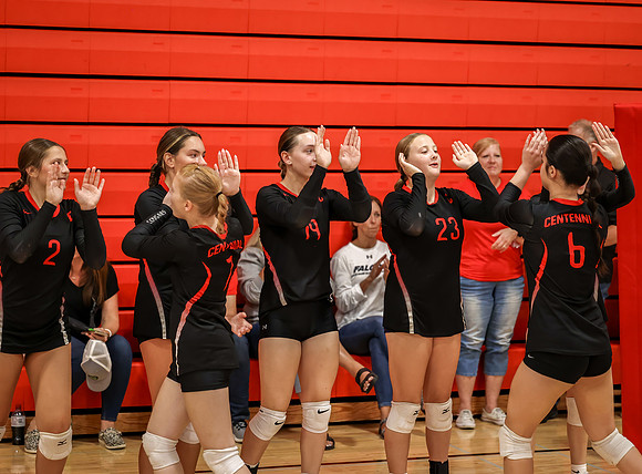 Centennial vs Mounds View Girls B Volleyball 104