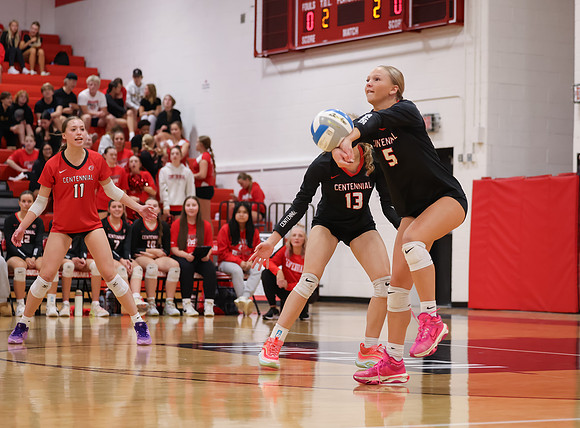 Centennial vs Hopkins Girls Varsity Volleyball 50