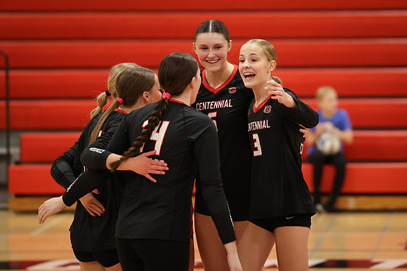 Centennial vs Coon Rapids Girls Varsity Volleyball 153