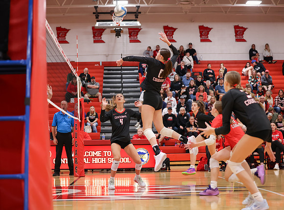Centennial vs Hopkins Girls Varsity Volleyball 70