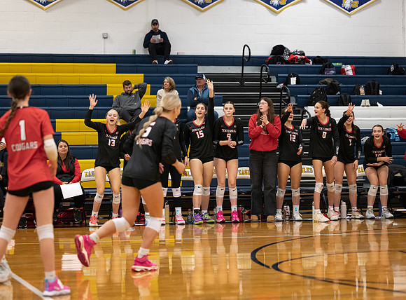 Centennial vs Totino-Grace Girls Varsity Volleyball 65