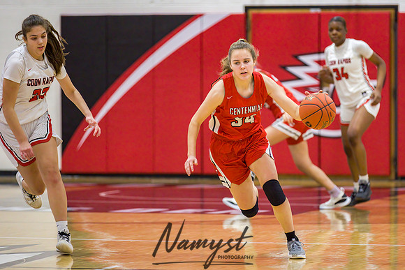Centennial vs Coon Rapids Girls Varsity Basketball 015