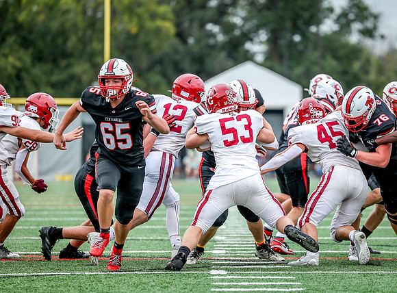 Centennial vs Maple Grove JV Football 215