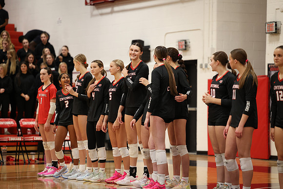 Centennial vs Coon Rapids Girls Varsity Volleyball 20