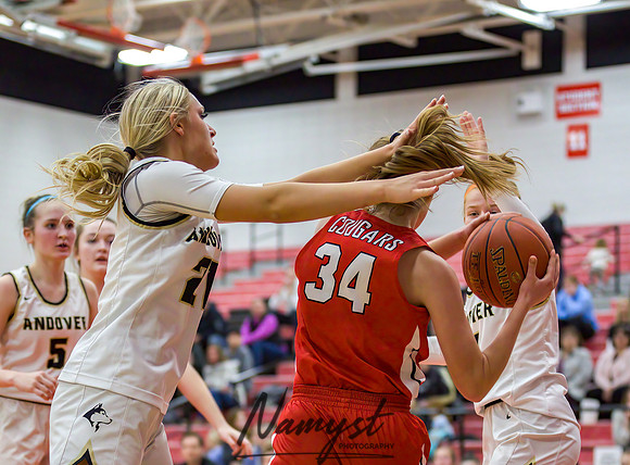 Centennial vs Andover Girls Varsity Basketball 090