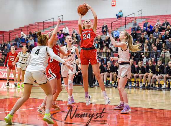 Centennial vs Andover Girls Varsity Basketball 032