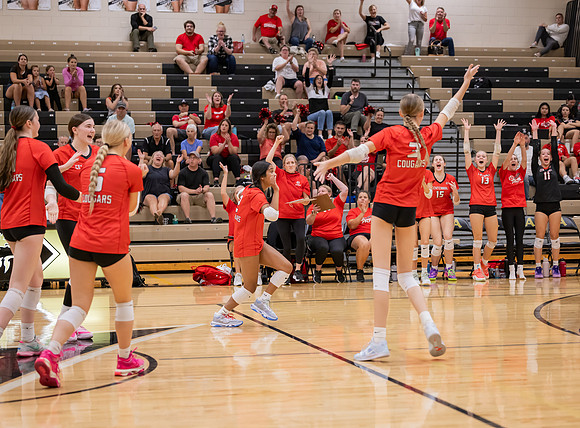Centennial vs Andover Girls Varsity Volleyball 147
