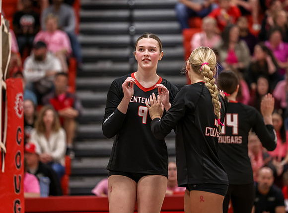Centennial vs Champlin Park Girls Varsity Volleyball 37