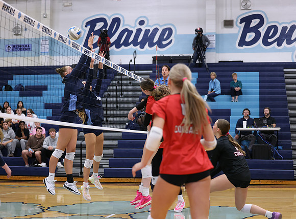 Centennial vs Blaine Girls Varsity Volleyball 119