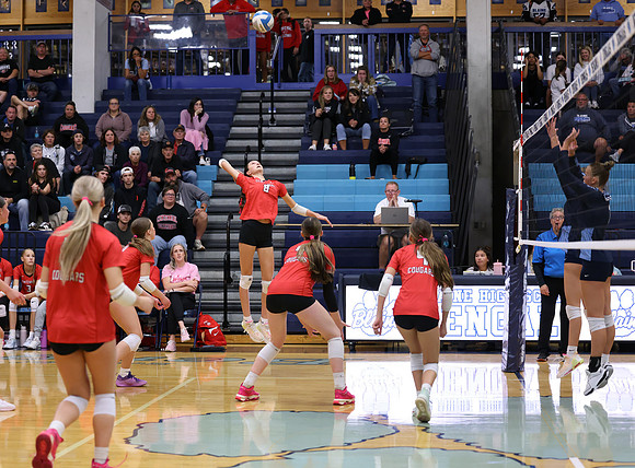 Centennial vs Blaine Girls Varsity Volleyball 249