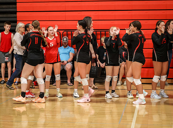 Centennial vs Mounds View Girls B Volleyball 107