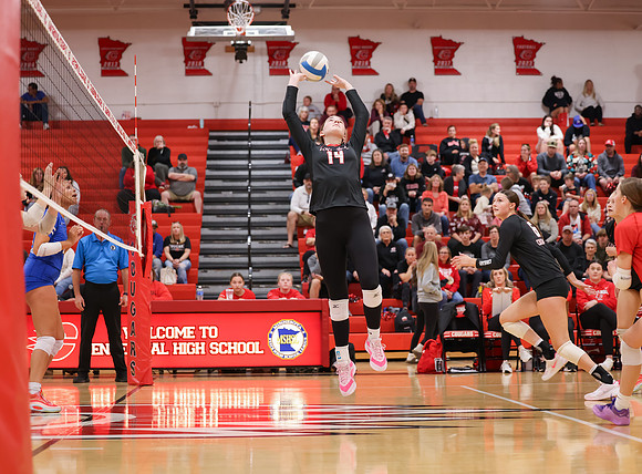 Centennial vs Hopkins Girls Varsity Volleyball 83