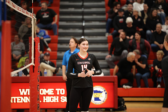 Centennial vs Coon Rapids Girls Varsity Volleyball 97
