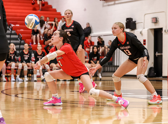 Centennial vs Coon Rapids Girls Varsity Volleyball 47