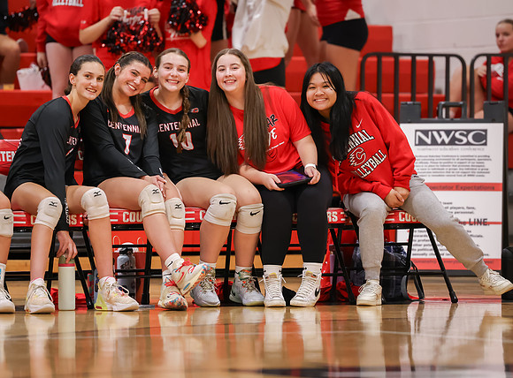 Centennial vs Hopkins Girls Varsity Volleyball 58