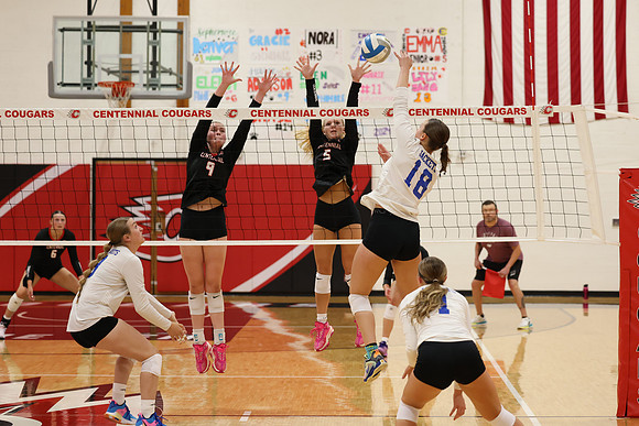 Centennial vs Cambridge-Isanti Girls Varsity Volleyball 87
