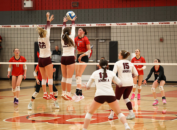 Centennial vs Anoka Girls Varsity Volleyball 258